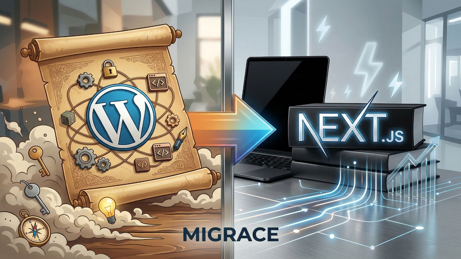 Migrace z WordPressu na Next.js: Kdy se to vyplatí a co čekat?